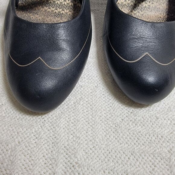 Camper Leather Mary Jane Pumps Heels Black Elastic Strap Size EU 38 US 7.5 - Picture 5 of 14